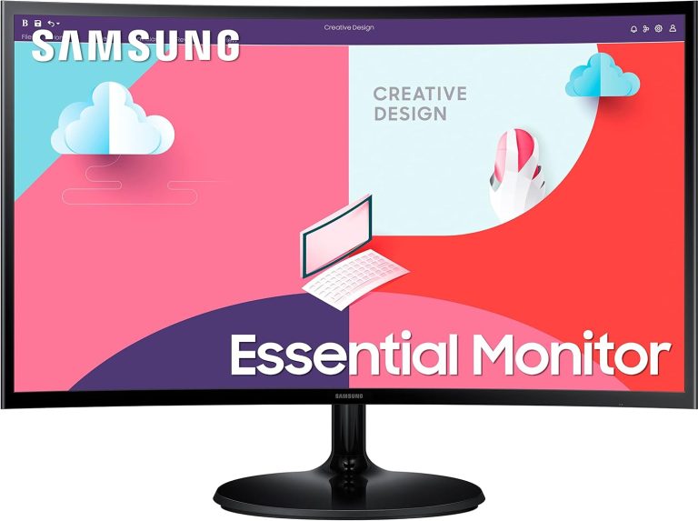 Samsung 24-Inch(59.8cm) FHD, 75 Hz, 1800R Curved 1,920 X 1,0…
